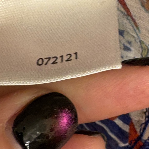 Soft Surroundings Navy Blue Orange Floral Embroidered Tunic Top Boho XL - Picture 6 of 8